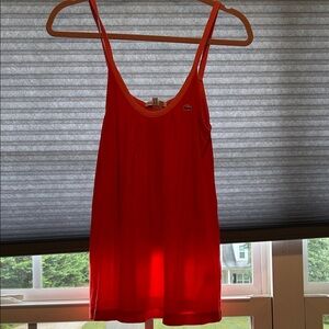 Lacoste Red Relaxed Tank Top